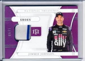 2022 National Treasures Race-Used Shoe Patch JIMMIE JOHNSON 8/24 SP