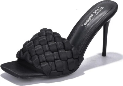 Sandálias femininas Cape Robbin Miella salto agulha preto tamanho 11 - Imagem 1 de 4