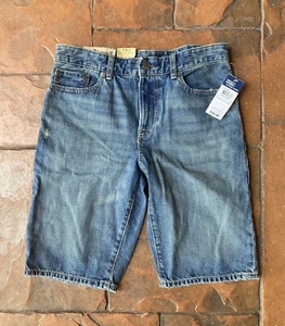 NWT Polo Ralph Lauren 867 Jean Denim Shorts Boys Size 16 Distressed $40 - Picture 1 of 8