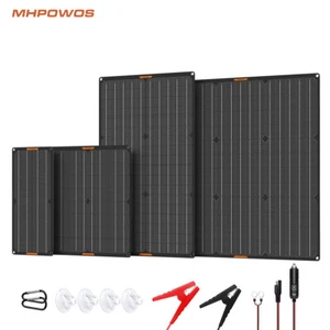 MHPOWOS 10W 20W 30W 50W Solar Battery Charger 12V Waterproof boat car Motorcycle - Picture 1 of 27