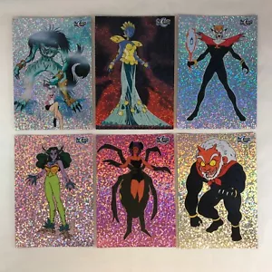SAILOR MOON SERIE 2 dardos 1998 Juego completo de tarjetas de persecución jumbo por correo S1-S6 - Imagen 1 de 3