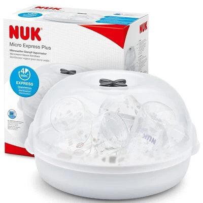 NUK Micro Express Plus Mikrowellen Sterilisator Babyflaschen, schnell & effektiv - Bild 1 von 4