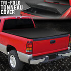 For 04-13 Silverado Sierra 1500 5'8" Short Bed Tri-Fold Soft Top Tonneau Cover