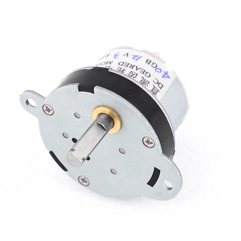 12VDC 3RPM Hohe Drehmoment Elektro Getriebemotor Micro Motor Getriebe 5mm Schaft - Bild 1 von 1