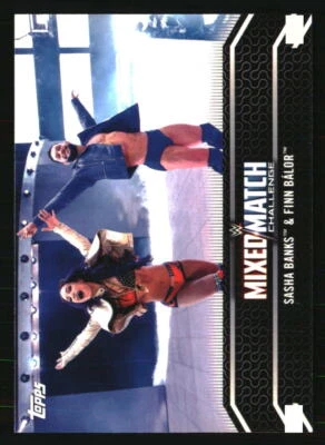 Sasha Banks Finn Bálor 2018 Topps WWE Women's Division #MM-2 WRESTLING Card - Image 1 of 2