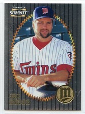 1996 Pinnacle Summit Silver Foilboard - #141 - Chuck Knoblauch - Minnesota Twins