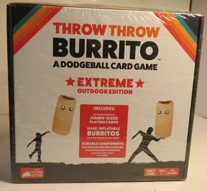 Throw Throw Burrito Dodgebal Exploding Kittens Extreme Outdoor Edition Card Game - Picture 1 of 16