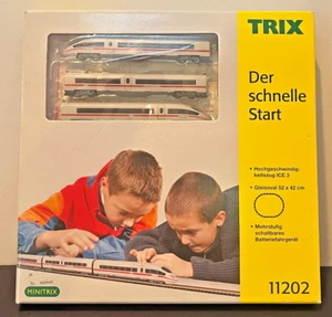 N Scale Trix 11202 ICE Train Starter Set Powered Engine Passenger Cars Complete - Picture 1 of 20