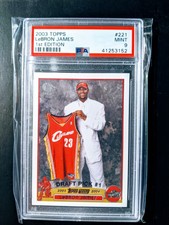 2003 Topps 1st Edition #221 LeBron James Rookie RC PSA 9