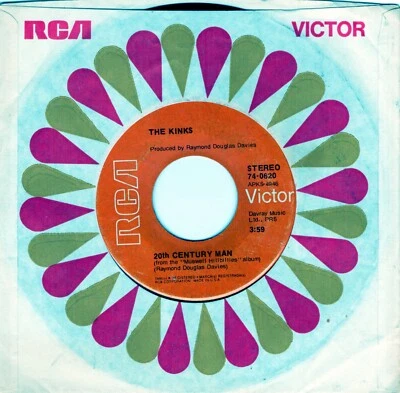 Kinks — мужчина 20-го века / кожа и кости 7 дюймов 45 - Изображение 1 из 4