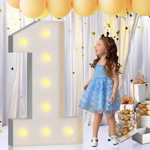 imprsv 3FT Marquee Numbers, Light Up Numbers for 1st 21st Birthday Decoration... - Picture 1 of 6