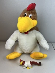 Foghorn Leghorn Henery Hawk 4" Figure Applause 1994 & 1993 12" Plush WB 24K Co - Picture 1 of 24