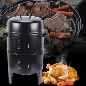 R?ucherofen R?ocherofen R?ochertonne Grill Horno Smoker 84CM con termómetro - Imagen 1 de 10