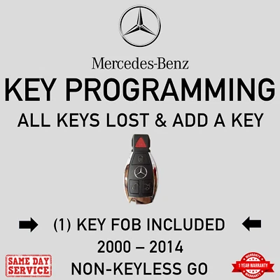 Mercedes-Benz (1) Key + Key Programming | Add Key or All Keys Lost - Image 1 of 4