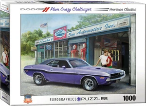 1970 Dodge Challenger R/T "Plum Crazy" Jigsaw Puzzle by Eurographics 1000 Pieces - Picture 1 of 2