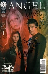 DAVID BOREANAZ, SARAH MICHELLE GELLAR + 2 signed ANGEL comic book VERY RARE! - Picture 1 of 1