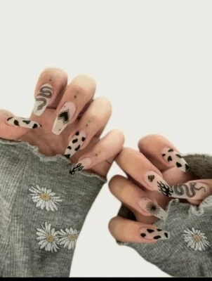 false nails full cover long 24pc  - Image 1 of 3