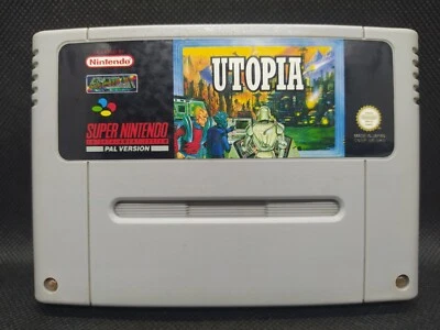 Utopia - NEW SAVE BATTERY - Super Nintendo SNES EU PAL - SNSP-UP-UKV - Photo 1/4