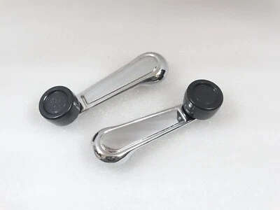 PAR DE MANIJAS DE VENTANA TODO METAL SUZUKI SAMURAI CROMADAS 80-95 #14-1 Foto 1 de 4