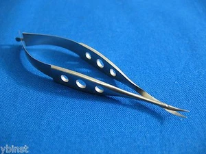 PREMIUM GRADE PACIFATED VANNAS CAPSULOTOMY MICRO SCISSORS 5MM BLADES CURVED - Picture 1 of 3