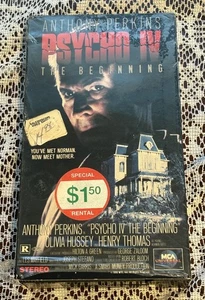 Psycho IV 4 The Beginning VHS Still Has Security Seal And Plastic - Picture 1 of 7