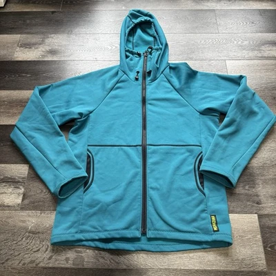 Melanzana Hard Face Hoodie Jacket Mens Large Tall Teal Full Zip Fleece Colorado - Image 1 of 4