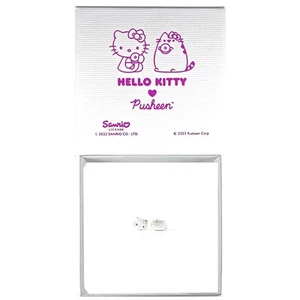 Licenciado para encantar Hello Kitty & Pusheen - Pendientes de plata de ley - Imagen 1 de 6
