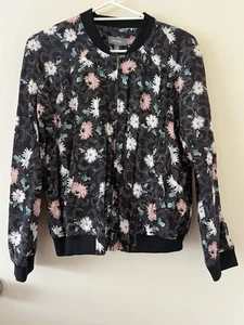 Sussan Floral Bomber Jacket Size 12 - Picture 1 of 11