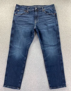 American Eagle Athletic Fit Jeans Men's 36x30 Airflex+ Stretch Denim Dark Wash - Picture 1 of 13
