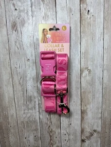 Paris Hilton Leash & Collar Set Size Large - Picture 1 of 3