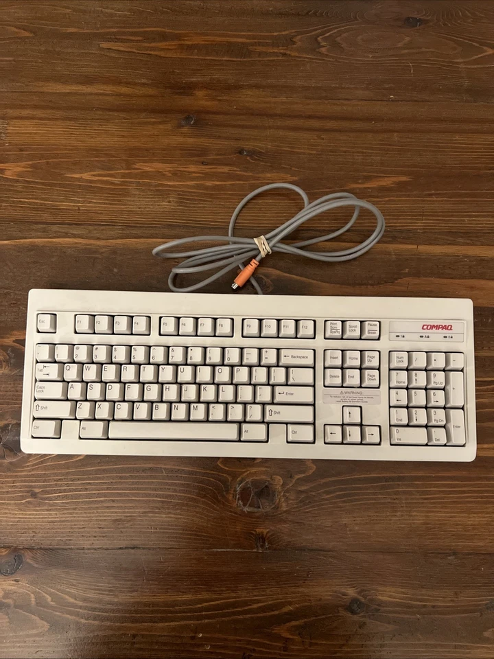 COMPAQ Keyboard RT101 120636-001A Vintage Mechanical Keyboard Wired PS/2 OEM - Image 1 of 4