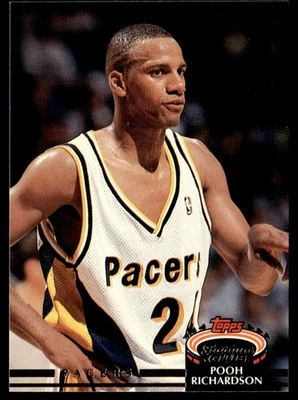 1992-93 Stadium Club Pooh Richardson Indiana Pacers #318 - Image 1 of 2