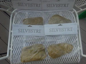 4 NEUE Silvestri gesponnen Gold Lametta Engelshaar Weihnachtsdeko Pakete NOS Germany - Bild 1 von 11