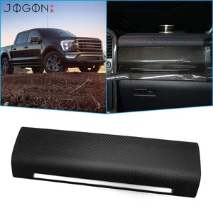 Tablero de instrumentos de carbono mate para Ford F150 Raptor 2021-2025 cubierta lateral del pasajero moldura - Imagen 1 de 12