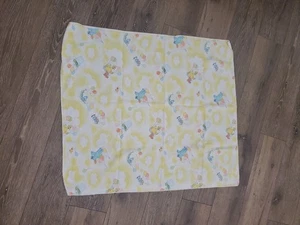 Vintage 1980’s Sesame Street Balloon Baby Receiving Blanket Cotton Swaddle - Picture 1 of 4