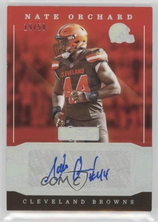 2016 Panini Donruss Signature Series Holo Silver /50 Nate Orchard #11 Auto - Image 1 of 2