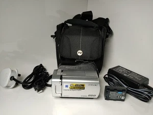 Sony Handycam DCR-SR35E Handheld High Definition Camcorder Silver Tested - Picture 1 of 17