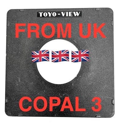 GENUINE Toyo View monorail metal lens board copal # 3 HOLE 65 mm BOARD 158mm sq - Image 1 of 4
