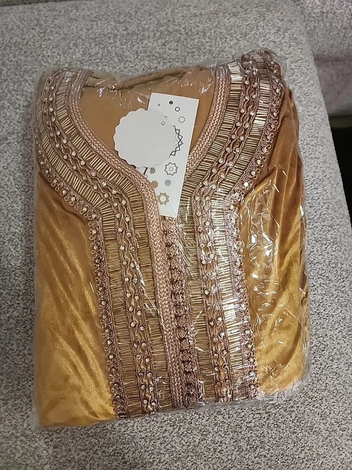 Elegant Morocan Gold Caftan - Image 1 of 1