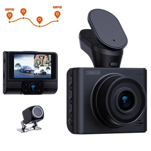 3 Channel Dash Cam 1080P GPS, Dash Cam Front and Rear Inside Triple Car Camera - Picture 1 of 8