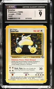 CGC 9 Snorlax 11/64 Holo Jungle Pokémon Card - Picture 1 of 2