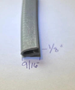 1/8" Gray Edge Trim Lok Camper Trailer RV Seal Lock Boat Vinyl - Picture 1 of 2