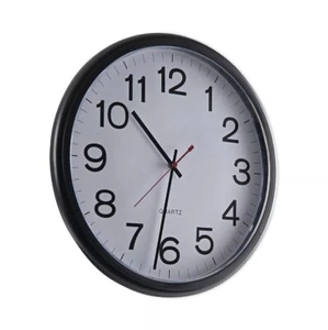 Count (10) Lot NEW UNIVERSAL Indoor/Outdoor Clock 13 1/2" Black 11381 - Picture 1 of 4