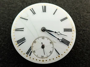 VINTAGE 42.7MM NAPOLEON SWISS POCKET WATCH MOVEMENT - RUNNING - Picture 1 of 2