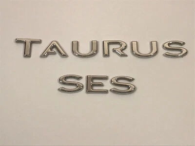 Ford Taurus SES 2000-2004 emblema logotipo insignia calcomanía maletero trasero cromado OEM USADO Foto 1 de 2