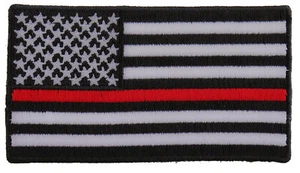 Subdued US Flag With Red Stripe Patch- 3.5x2 inch - P4007 - Picture 1 of 5