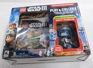 Funko Pop Jango Fett Bobble-Head with LEGO Star Wars III Wii NEW SEALED - Picture 1 of 12