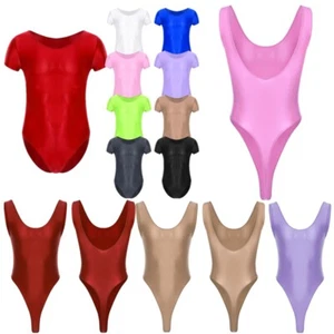 Hombres Sissy Body Lencería Manga Corta Gimnasia Leotardo Mono Ropa Deportiva - Imagen 1 de 203