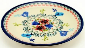 Polish Pottery Plate 7.5 Inch from Zaklady Boleslawiec in Unikat Pattern - Picture 1 of 3