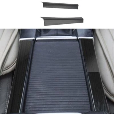 Black Titanium Gear Shift Both Side Cover Trim Fit For Volvo S60 2011-2018 2PCS - Imagem 1 de 4